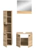 ebuy24 Badmöbelset Boston (3-teilig) Eiche 102 x 33 cm
