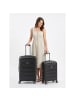 Delsey Meteor 4-Rollen Kofferset S+M mit Dehnfalte deep black