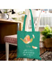 Mr. & Mrs. Panda Uni Tasche Rotkehlchen Federn mit Spruch in Mint