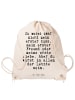Mr. & Mrs. Panda Gym Bag Du warst zwar nicht... mit Spruch in Creme