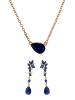 faina Women Jewelry Set in rose gold navy