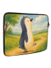 Mr. & Mrs. Panda Laptop Tasche Pinguin mHerzieren Design ohne S... in Weiß