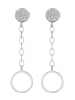 Adeliás Damen Ohrringe – Ohrstecker aus 925 Silber in silber