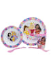 COFI 1453 Princess Teller-Set Mikrowellengeeignet 5-teiliges Kindergeschirr in Mehrfarbig