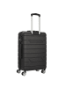 Nowi Bergamo 4 Rollen Kofferset 2-teilig in schwarz
