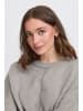 ICHI Strickpullover langarm IHBALLIA Loose fit in Grey melange