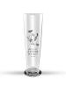 Mr. & Mrs. Panda Pilsglas Rotkehlchen Federn mit Spruch in Transparent
