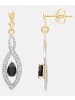 Diamant L'éternel Ohrhänger aus 375 Gelbgold mit Diamant mit Saphir