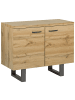 Beliani Sideboard TIMBER in Braun/Grau - (W) 94 x (H) 79 x (L) 42 cm