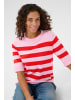 CULTURE Strickpullover CUsabi Relaxed fit in Pink/Red Stripe