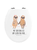 Mr. & Mrs. Panda Klobrille Faultier Pärchen mit Spruch in Weiß