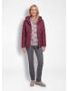 GOLDNER Übergangsjacke mit Kapuze in bordeaux