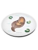 Mr. & Mrs. Panda Pinnwand Magnet Otter Seerose ohne Spruch in Weiß