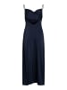 Vila Elegantes Satin Slip Kleid mit dünnen Trägern in Navy