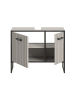 ebuy24 Waschbeckenunterschrank Bagno Grau 80 x 36 cm