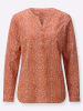 WITT WEIDEN Baumwollbluse in papaya-ecru