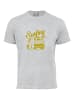 Cotton Prime® Surf Time T-Shirt "Urlaub Meer Ozean" in Grau