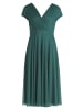 Vera Mont Cocktailkleid im Glitzer-Look in Green/Grey