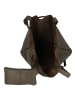Greenburry Nappa Beuteltasche Leder 37 cm in olive