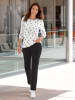WITT WEIDEN Feinstrick-Pullover in ecru-bedruckt