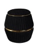 Kayoom Hocker Doric in schwarz - gold