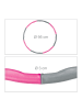 relaxdays Hula Hoop Reifen in Pink/ Grau - Ø 95 cm