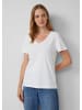 s.Oliver T-Shirt in 0100_weiß