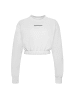 Champion Pullover Crewneck Croptop in weiss