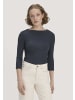 Hessnatur Hessnatur Boatneck Longsleeve Slim aus Bio-Baumwolle in marine