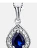 Diamant L'éternel Halskette aus 375 Weißgold mit Diamant mit Saphir