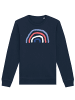 wat? Apparel Sweatshirt Regenbogen in Dunkelblau