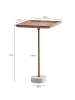 FineBuy Beistelltisch in Braun / Mango / 35x35x55