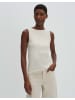 someday. Schmales ärmelloses Shirt mit U-Boot-Ausschnitt in Natural Glaze