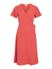 Vila Kleid mit V-Ausschnitt in Paprika