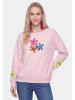 IZIA Women Sweatshirt in Light Rose