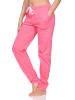 NORMANN Damen Pyjama Hose lang Mix & Match in pink