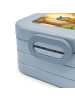 Mr. & Mrs. Panda Bento Box Bär Kind Pommes Design mit Spruch in Blau Pastell
