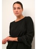 Kaffe Langarm-Bluse KAliv Regular fit in Black Deep