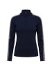 Krimson Klover Strickpullover Slalom Zip Neck in navy