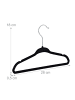 relaxdays 60 x Kinderkleiderbügel in Schwarz