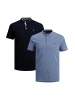 Jack & Jones Poloshirt Paulos Mao in Dunkelblau / hellblau