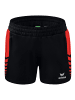 erima Six Wings Shorts in schwarz/rot