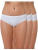 Yenita® Hüftslip 3er Set, Seamless, Mikrofaser in weiss