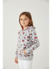 Cerda Sweatjacke Hello Kitty mit Allover-Print in Grau