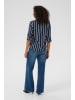 Kaffe Langarm-Bluse KAstridy Regular fit in Midnight Marine/Chalk