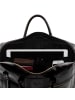 SID & VAIN Leder-Laptoptasche 15" Leder Businesstasche Unisex DIXON in schwarz