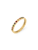 Tamaris Ring Colorful Circles in gold