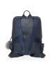 Mandarina Duck Mellow Leather - Rucksack 13" 36 cm Leder (scarab) in dress blue