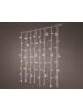 LUMINEO Lichtervorhang CURTAIN LIGHTS 120 LED 1 x 2 m, transp. Kabel in warm weiß