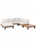Beliani 6-tlg Lounge Set FRAZZANO in Weiß/Braun